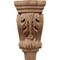 Ekena Millwork 3"W x 1 3/4"D x 6"H Extra Small Acanthus Pilaster Wood Corbel, Mahogany CORW03X02X06PAGM - alternate 4